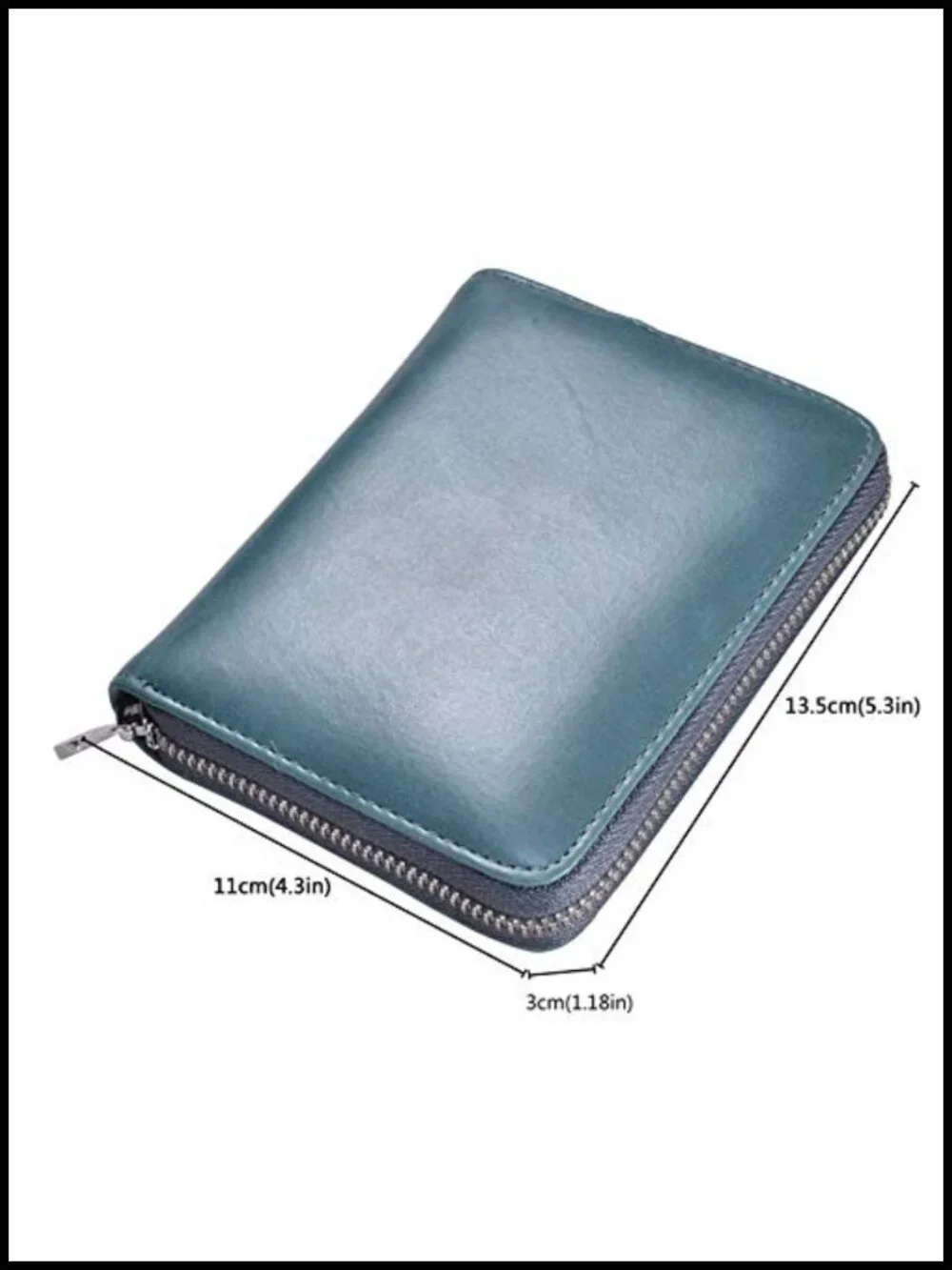 Genuine Leather RFID Blocking Passport Wallet Card Holder Travel Case